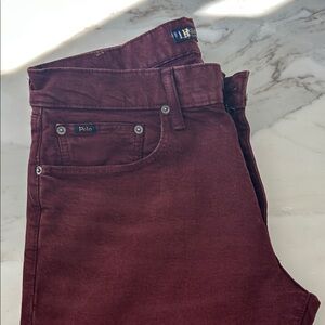 Polo by Ralph Lauren Men's Deep Red Slim Jeans